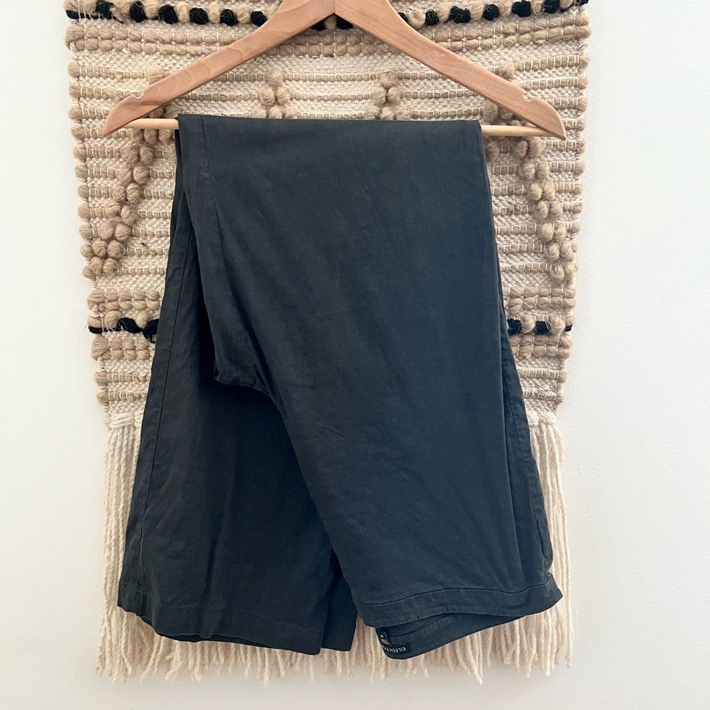Eileen Fisher Charcoal Gray Linen Pants